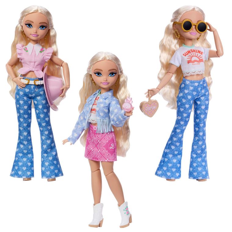 Barbie, Dream Besties, Malibu, lalka, ubranka i akcesoria