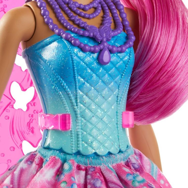 Barbie, Dreamtopia, lalka wróżka z różowymi włosami
