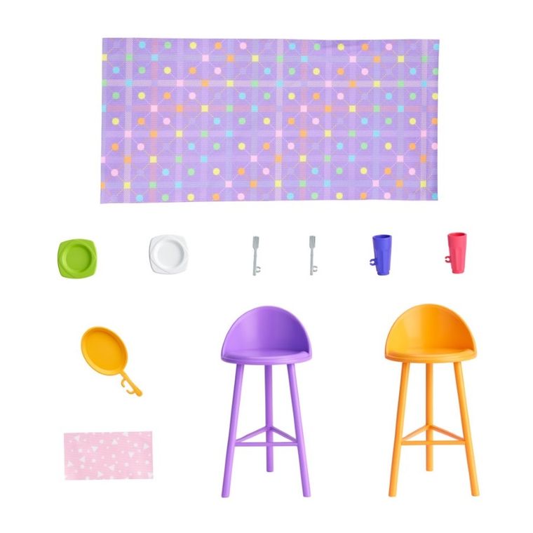 Barbie Fashionistas, Przytulny domek, zestaw z lalką