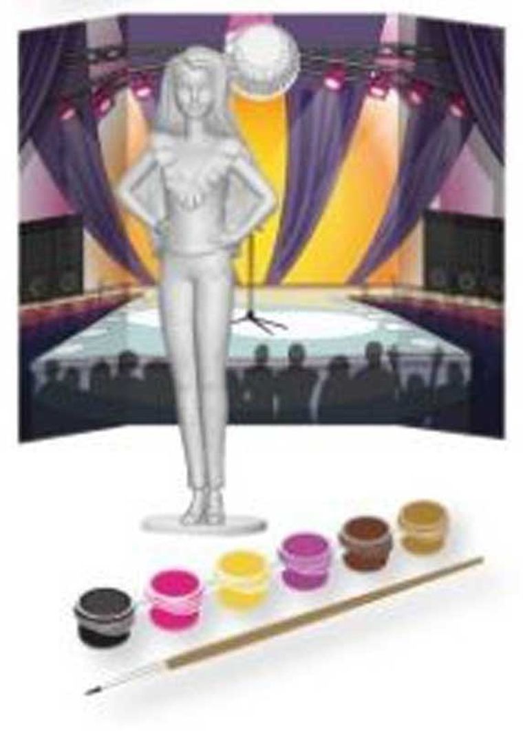 Barbie, figurka gipsowa, zestaw kreatywny z farbkami