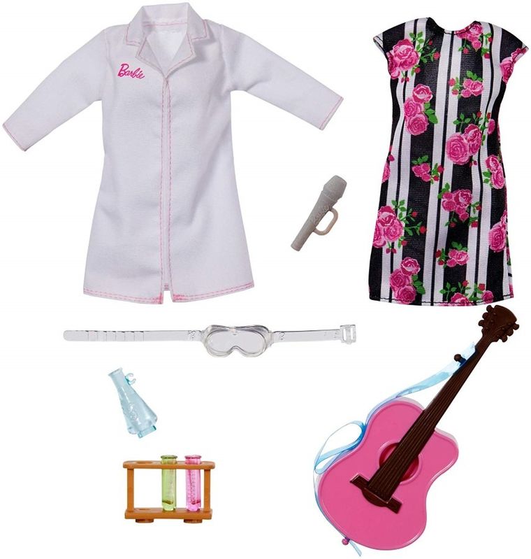 Barbie, Kariera Niespodzianka, lalka szatynka z akcesoriami, zestaw