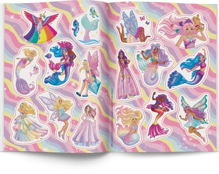 Barbie. Kolorowanka z naklejkami