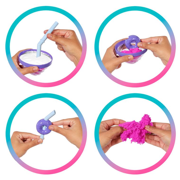 Barbie, Pop Reveal, Stylowy deser, Pączek, lalka z akcesoriami, zestaw fioletowy