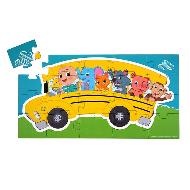 Barbo Toys, Cocomelon, autobus, puzzle w ozdobnym pudełku, 20 elementów