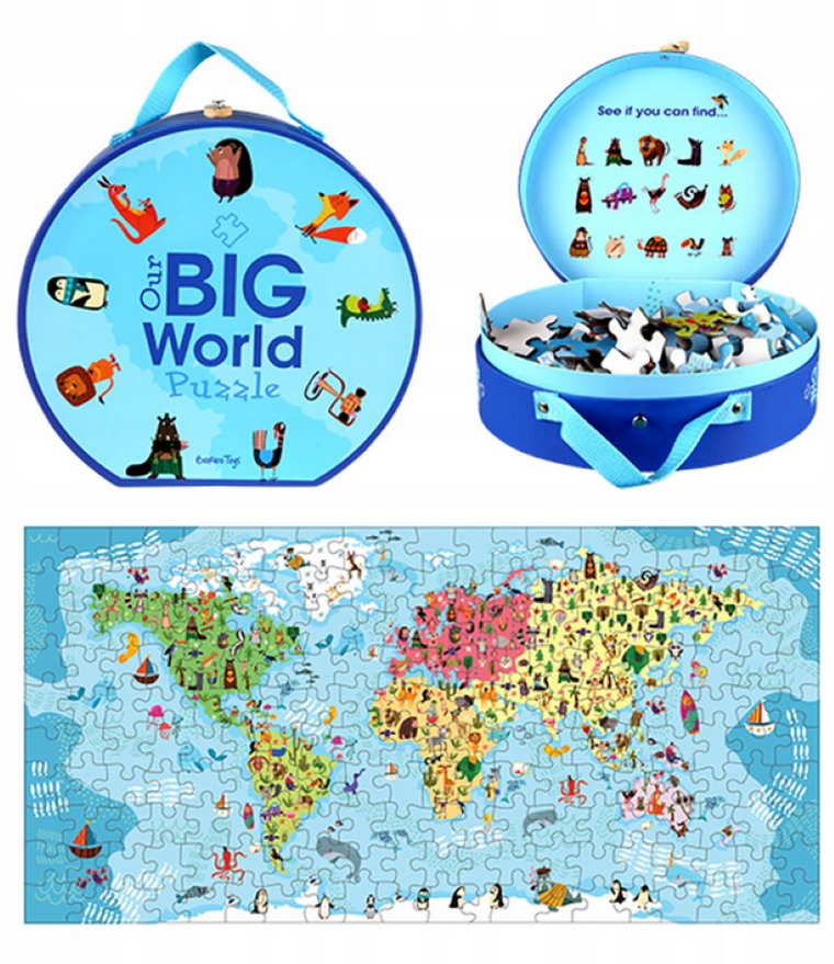 Barbo Toys, Wielki Świat, puzzle podłogowe, 200 elementów