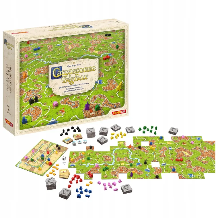 Bard, Carcassonne Big Box 6, gra strategiczna + 11 dodatków