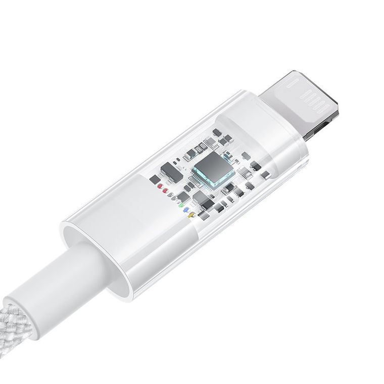 Baseus, kabel, Gem Typ USB typ A - Lightning 2.4A 2m, biały
