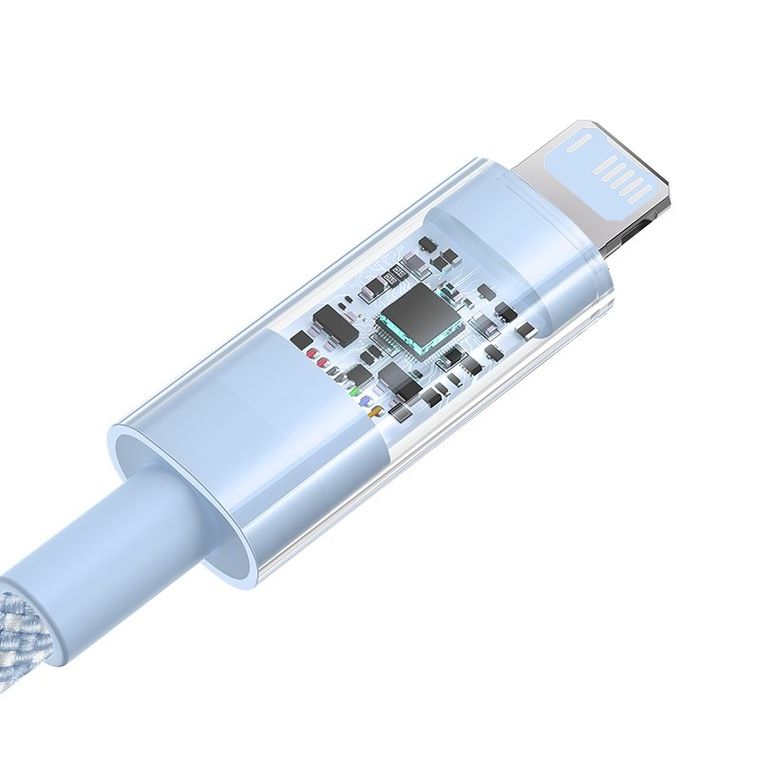 Baseus, kabel, Gem Typ USB typ A - Lightning 2.4A 2m, niebieski