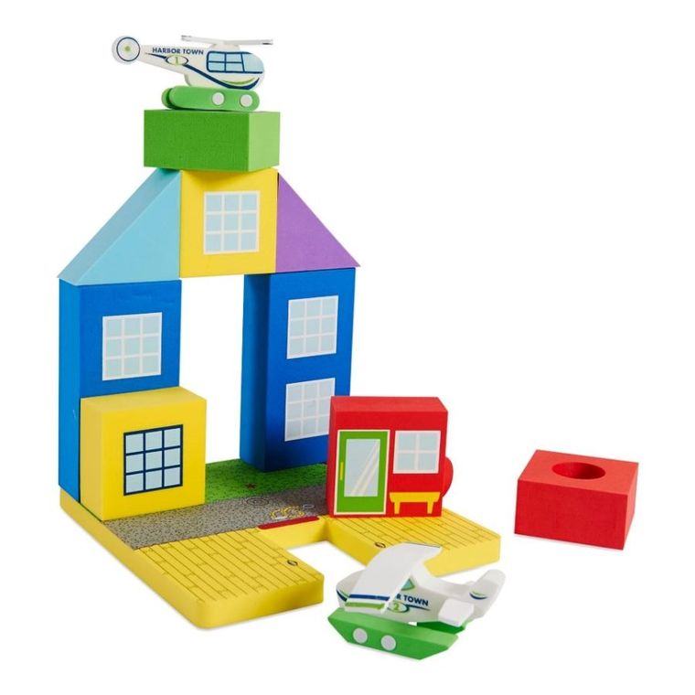 BathBlocks, Lądowisko dla wodolotów, zabawka do kąpieli, 13 elementów