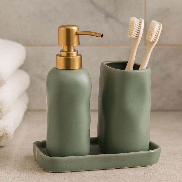 Bathroom Solutions, EON, zestaw łazienkowy, ceramiczny
