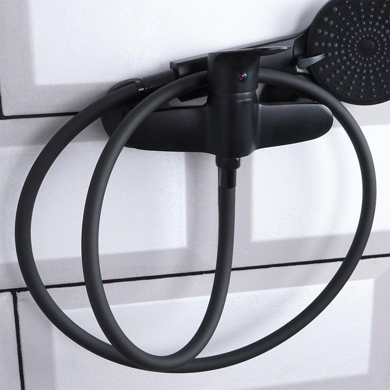 Bathroom Solutions, wąż prysznicowy, czarny, 150 cm