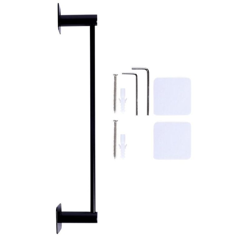 Bathroom Solutions, wieszak na ręczniki stalowy, czarny, 42 cm