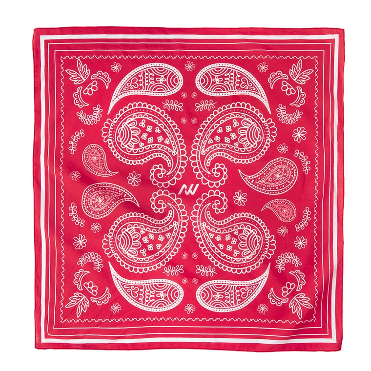 Bawełniana czerwona bandana unisex NOWEAR