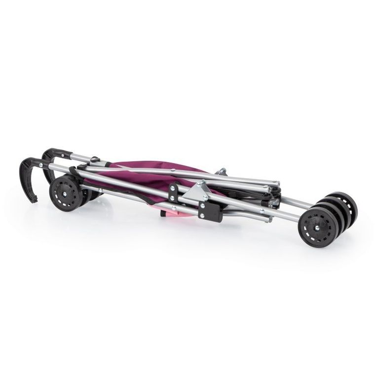 Bayer Design, Buggy, wózek spacerówka dla lalek, bordowy z jednorożcem