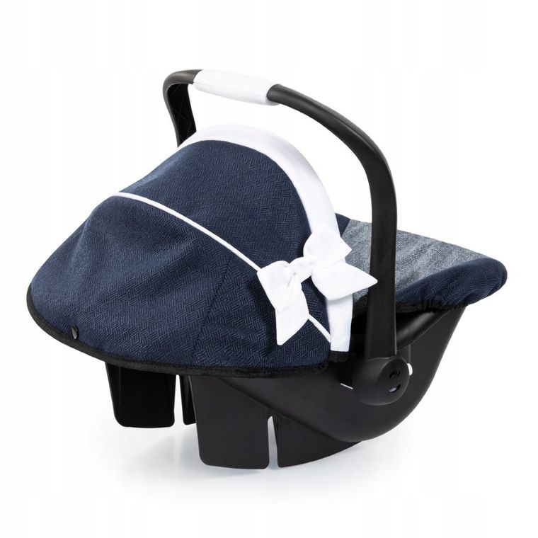 Bayer Design, Deluxe, fotelik samochodowy dla lalek z baldachimem, granatowy