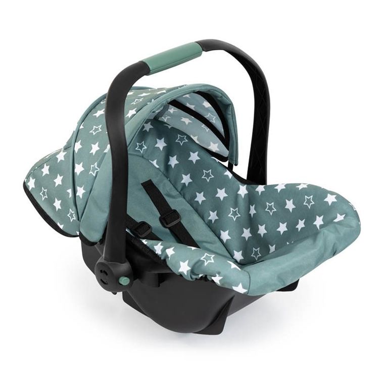 Bayer Design, Deluxe, fotelik samochodowy dla lalek z baldachimem, nordycka zieleń