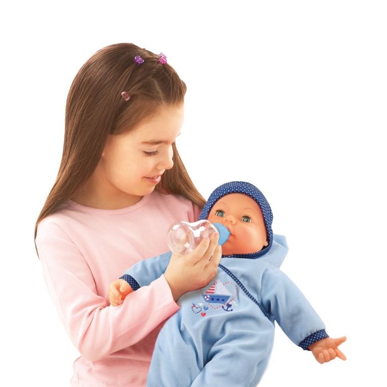 Bayer Design, Hello Baby, interaktywna lalka bobas, 46 cm