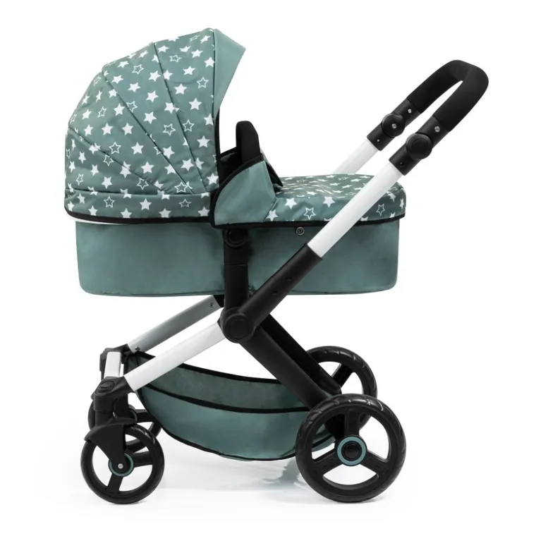 Bayer Design, Xeo Combi, głęboki wózek dla lalek z torbą, skandynawska zieleń