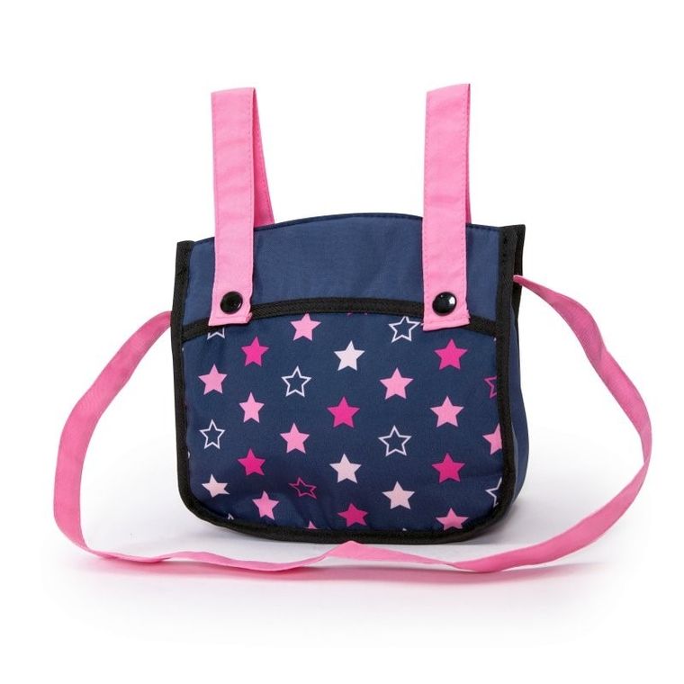 Bayer Design, Xeo Twin, bliźniaczy wózek dla lalek z torbą, niebieski w gwiazdki