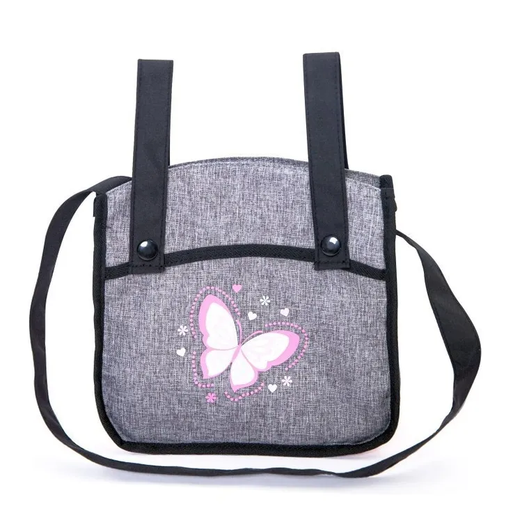 Bayer Design, Xeo Twin, bliźniaczy wózek dla lalek z torbą, szary