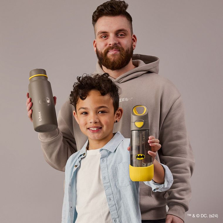 b.box, Batman, butelka termiczna ze składanym ustnikiem, stal nierdzewna, 1l