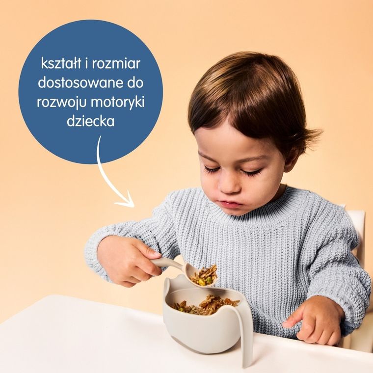 b.box, pierwsze sztućce BLW dla niemowląt, latte