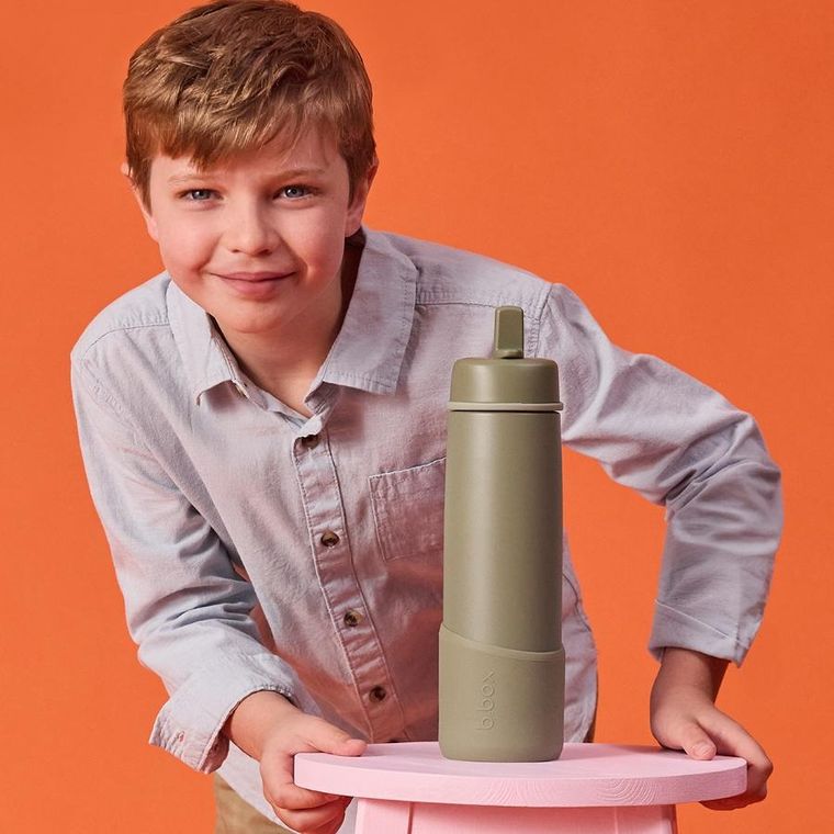 b.box, silikonowa nakładka ochronna do butelki 690 ml, olive