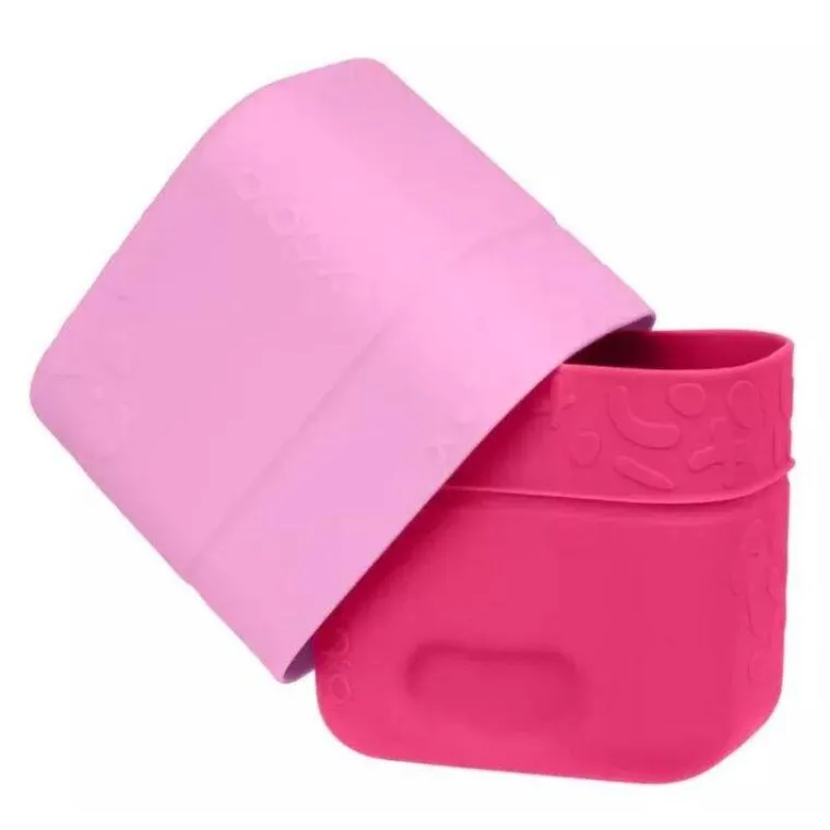 b.box, silikonowe pojemniczki na przekąski, berry, 2 szt.