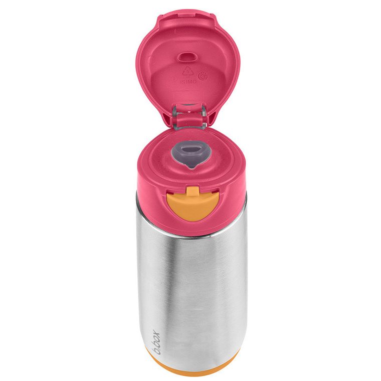 b.box, Strawberry Shake, butelka termiczna z ustnikiem sportowym, 500 ml