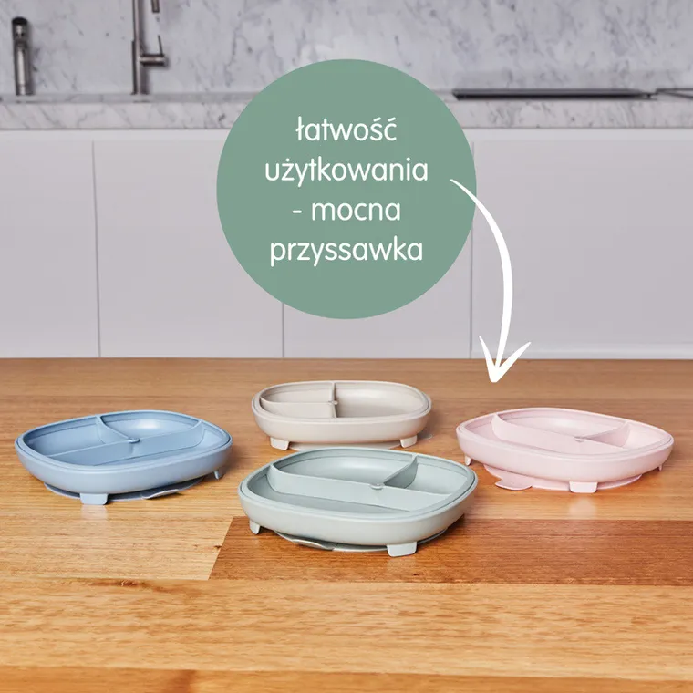 b.box, talerzyk z przyssawką 2w1, latte