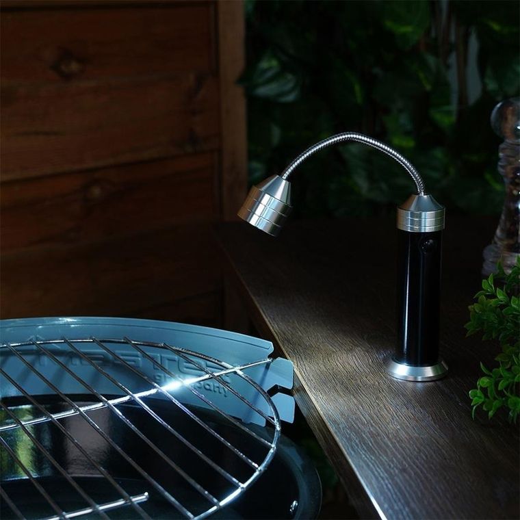 BBQ, lampka do grilla, magnetyczna, regulowana, LED, 24 cm