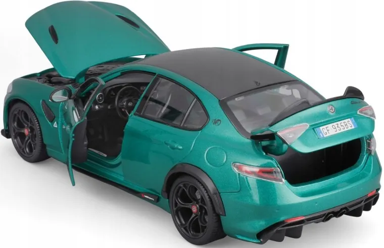 Bburago, Alfa Romeo Giulia GTA Metal, model pojazdu, green, 1:18