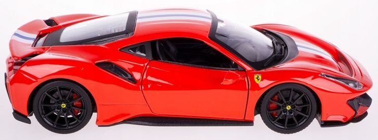 Bburago, Ferrari 488, model pojazdu, 1:24, czerwony