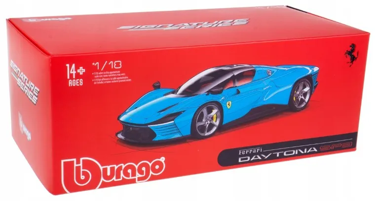 Bburago, Ferrari Daytona SP3, model pojazdu, blue, 1:18