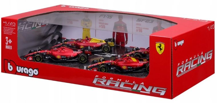 Bburago, Ferrari Racing, bolidy F1, modele pojazdów, 1:43