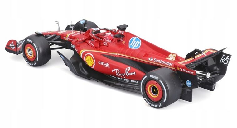Bburago, Ferrari SF-24 2024 CHARLES LECLERC, Bolid F1, model pojazdu, 1:24