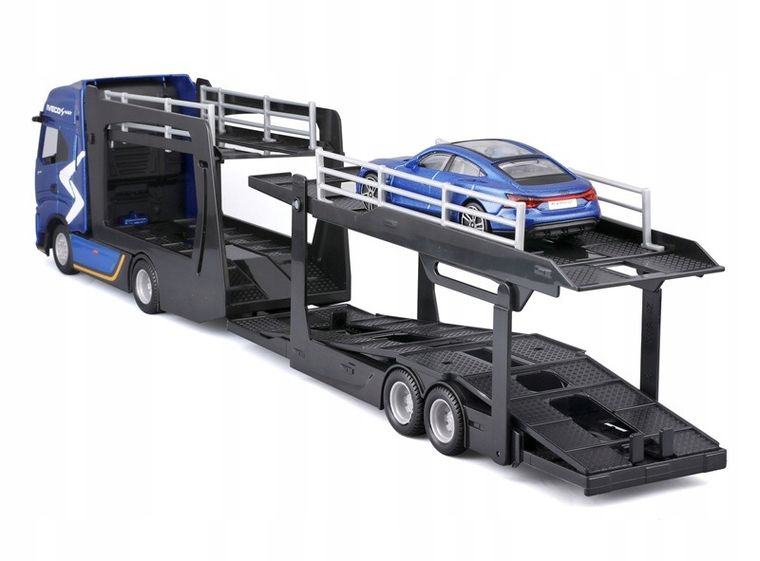 Bburago, Iveco S-Way S, tir laweta z Audi RS E-Tron GT, model pojazdu, 1:43