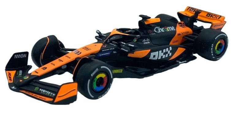 Bburago, McLaren MCL38 2024, bolidy F1, modele pojazdów, 1:43