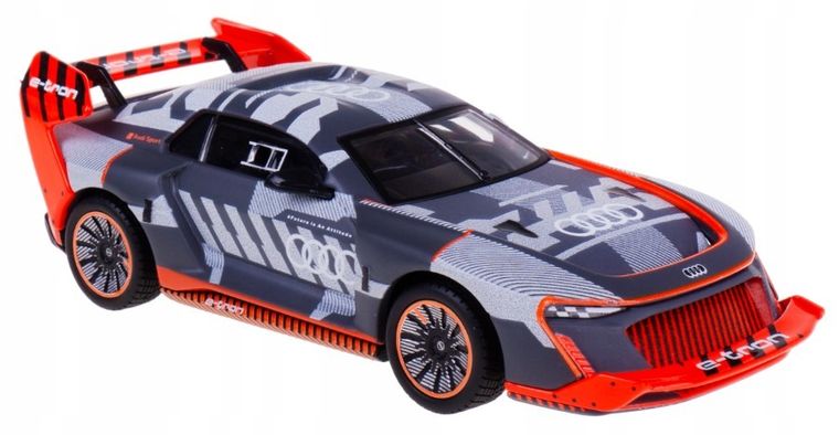 Bburago, Race Audi S1 E-Tron Quattro, model pojazdu, grey, 1:43