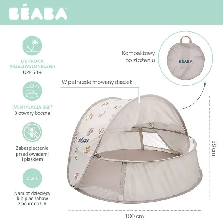 Beaba, Breezynest UV, namiot plażowy