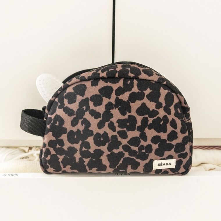 Beaba, kosmetyczka podróżna, leopard