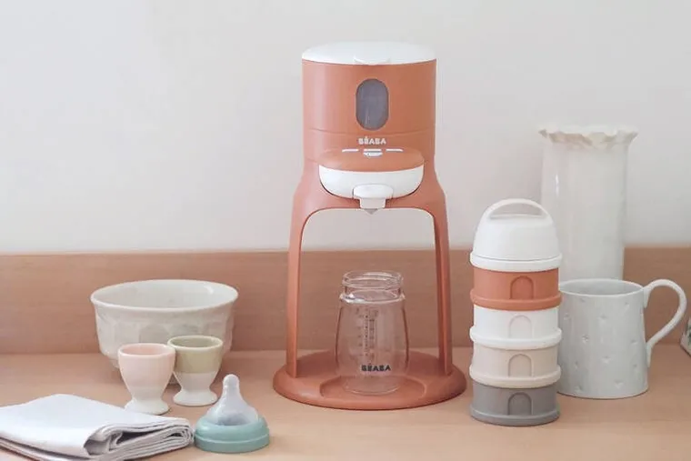 Beaba, pojemniki na mleko w proszku, Cotton White/Terracotta