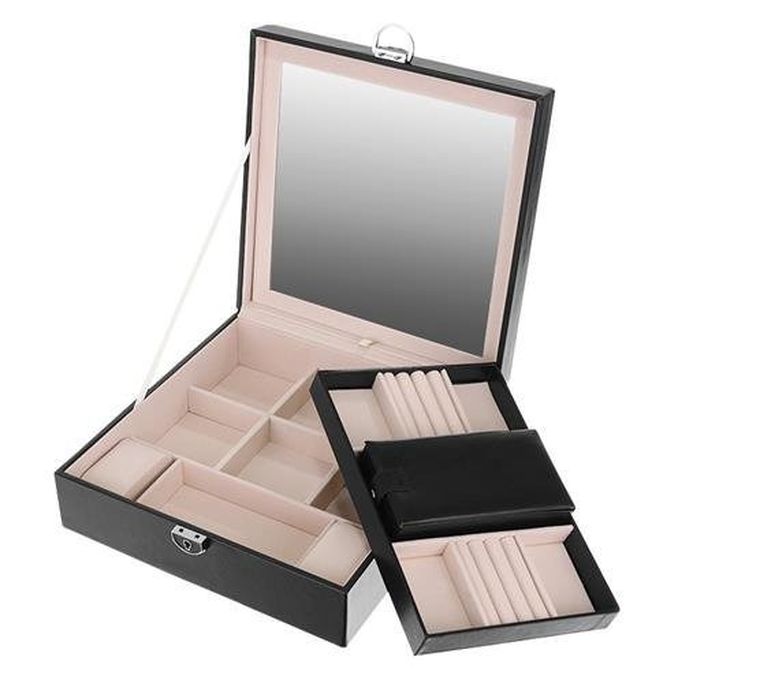 Beautylushh, kuferek na biżuterię, czarny