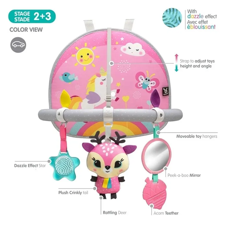 Benbat, Unicorn, pałąk podróżny dwustronny z zabawkami