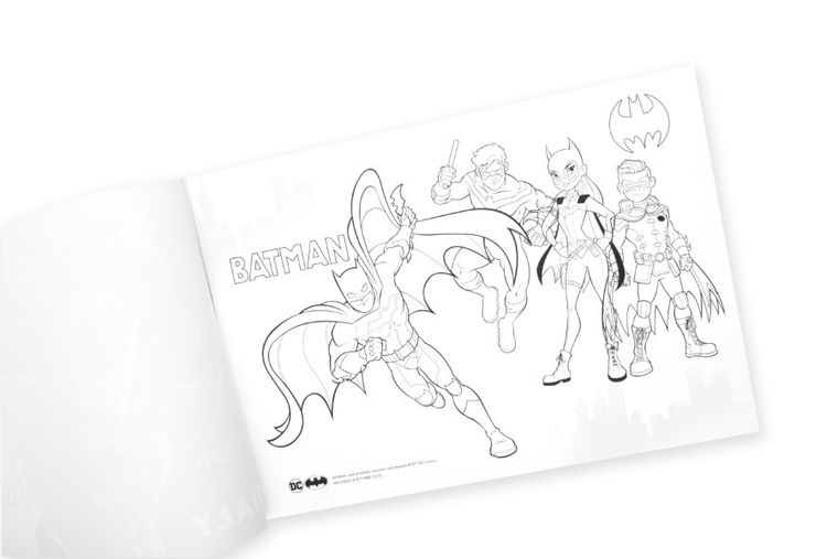 Beniamin, Batman, blok rysunkowy, A4, 20 kartek, biały
