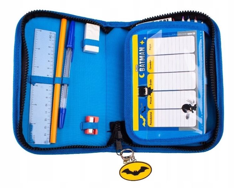 Beniamin, Batman, piórnik rozkładany, z wyposażeniem