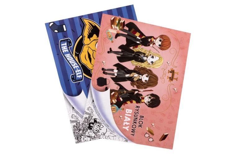 Beniamin, Harry Potter, blok rysunkowy, biały, A4, 20 kartek