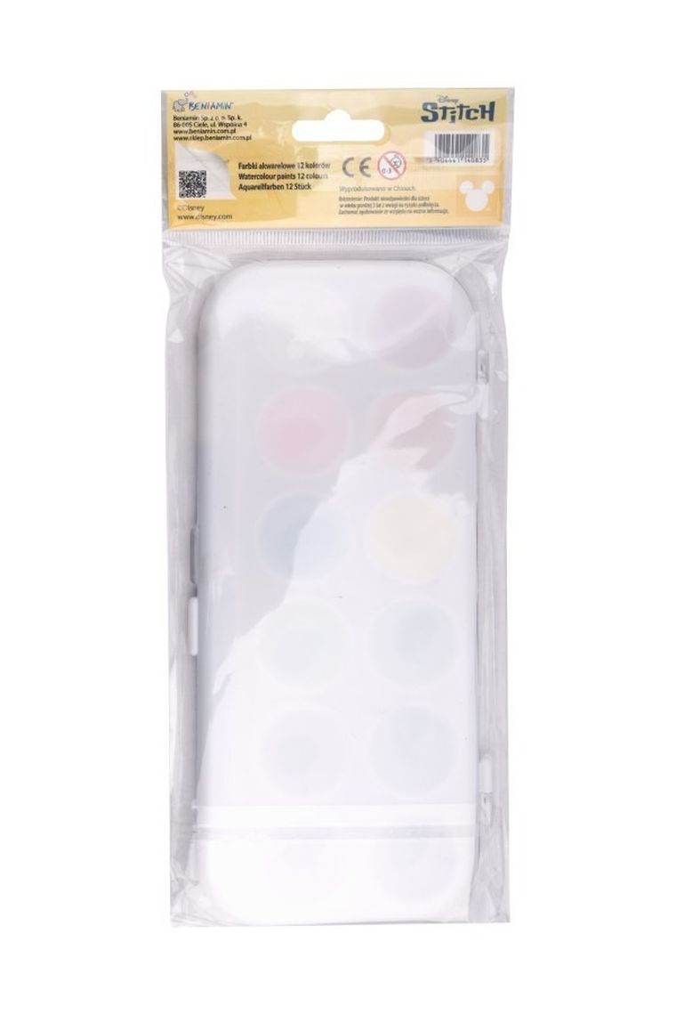 Beniamin, Lilo i Stitch, farby akwarelowe, 12 kolorów