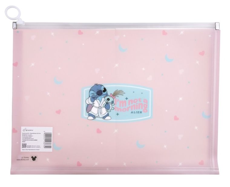 Beniamin, Lilo i Stitch, teczka na suwak, A4, 1 szt.