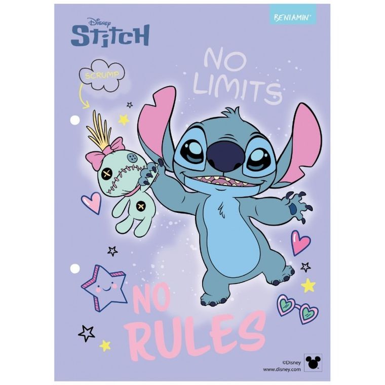 Beniamin, Lilo i Stitch, wkłady do segregatora, A5, 13 szt.